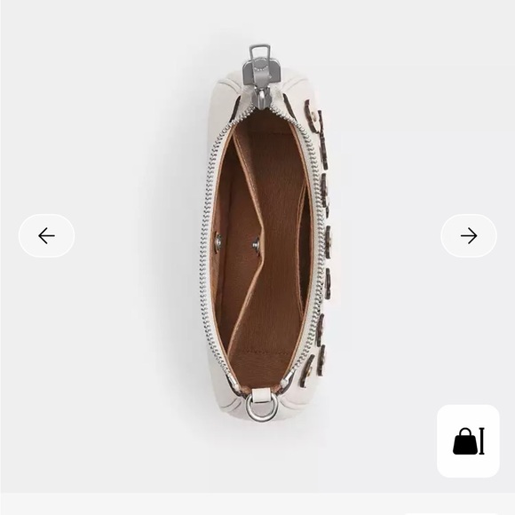 Coach White Mini Bag with Floral Details - Picture 4 of 7